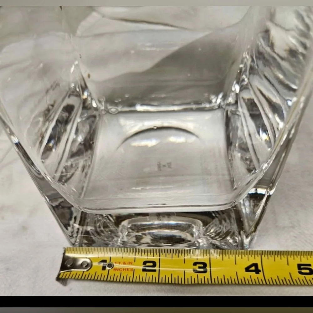 Hand Blown Clear Glass Made in Turkey Decanter 10